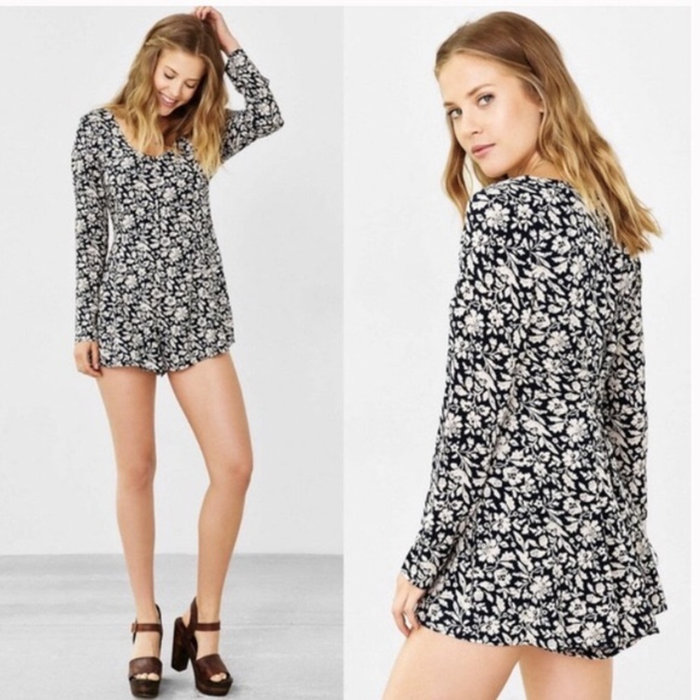 Lucca Couture Long Sleeve Zipper Front Romper